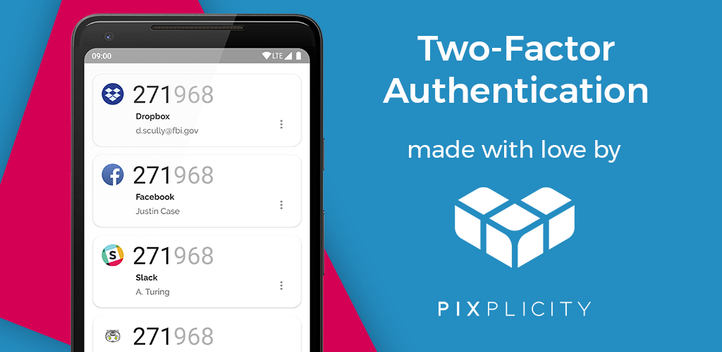 Pix Authenticator app screenshot